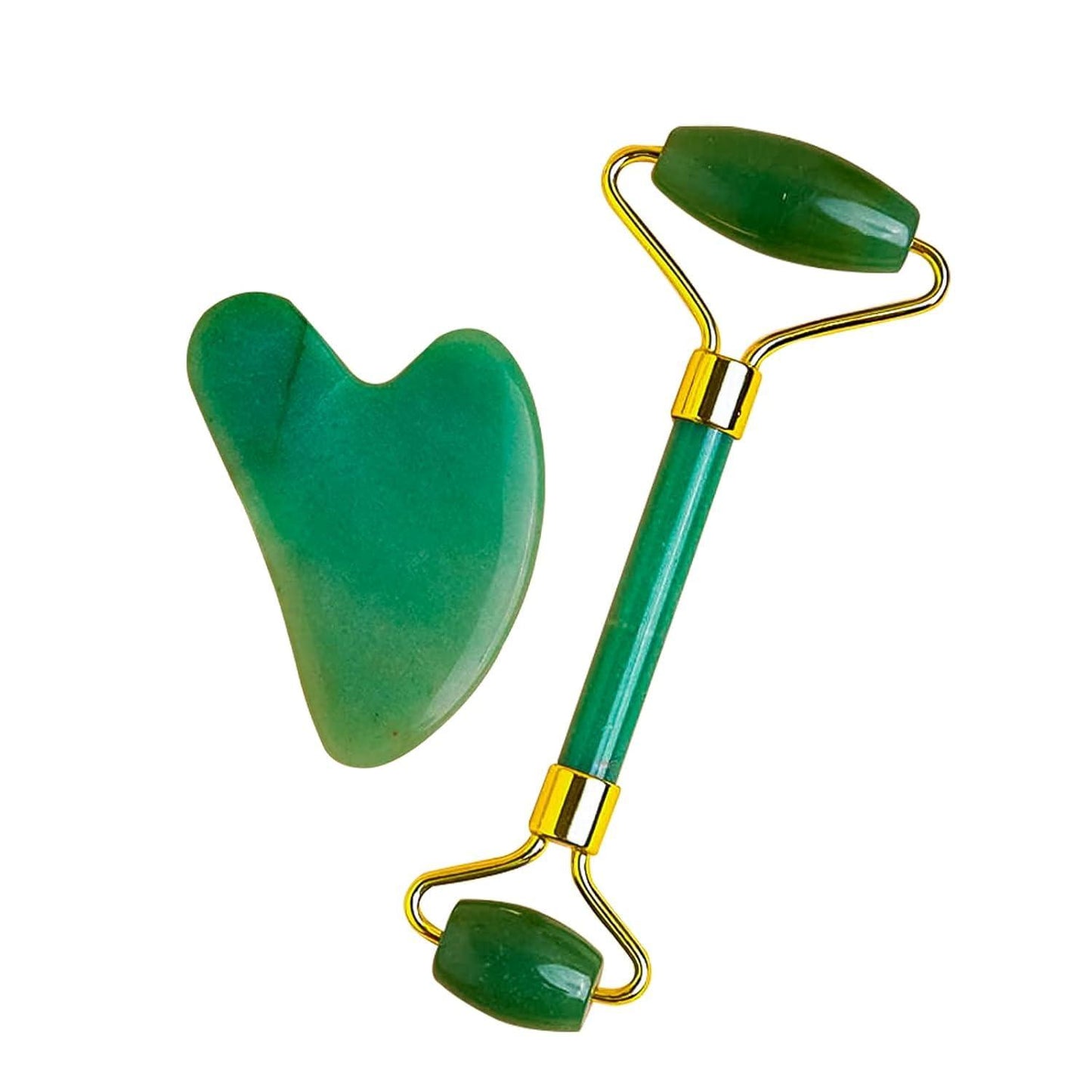 Sahaj Hast Facial Massager – Natural Himalayan Stone Jade Roller with