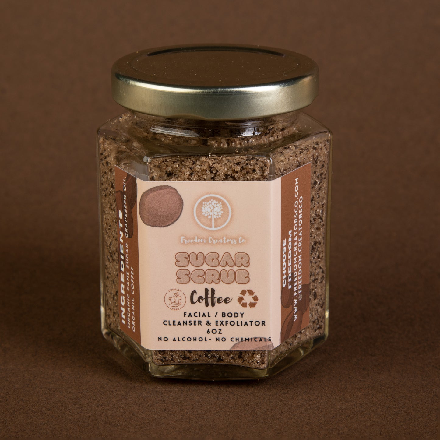 Natural Coffee Sugar Scrub- 6oz
