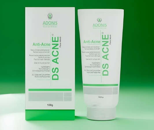 DS Acne Face Wash For Cleanses Skin & Removes Oil Size 100ml Color